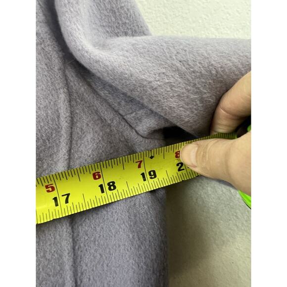 Women Cardigan Sweater/Blazer Purple 100% Wool M Open Y2k MARCONI - Picture 7 of 8